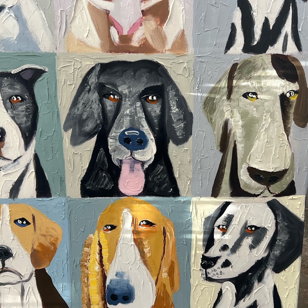 Emotional Dogs Oil Painting - Picture 6 of 7